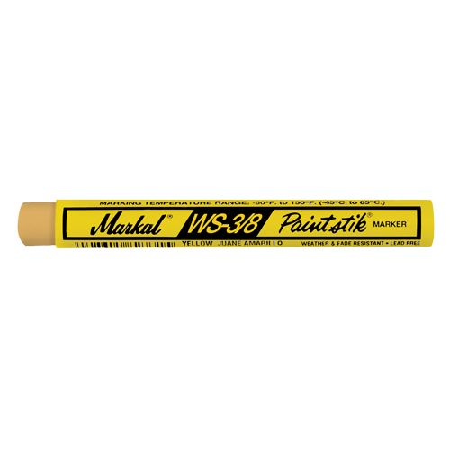 WS-3/8 Paintstik&reg; Paint Marker, Solid Stick, Yellow Sidevic Inc.