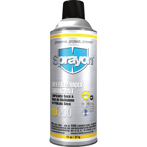 LU200 Dry Film Moly Lubcricant, Aerosol Can Sidevic Inc.