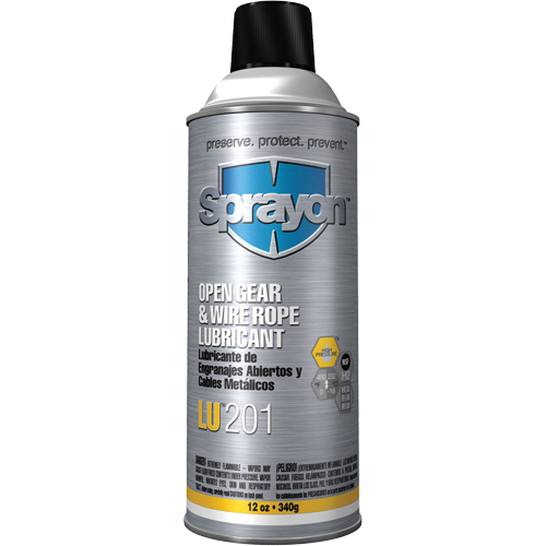 LU201 Open Gear & Wire Rope Lubricant, Aerosol Can Sidevic Inc.