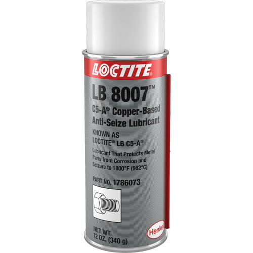 LB 8007 Copper Based Anti-Seize, 340 g, Aerosol Can, 1800°F (982°C) Max Temp. Sidevic Inc.