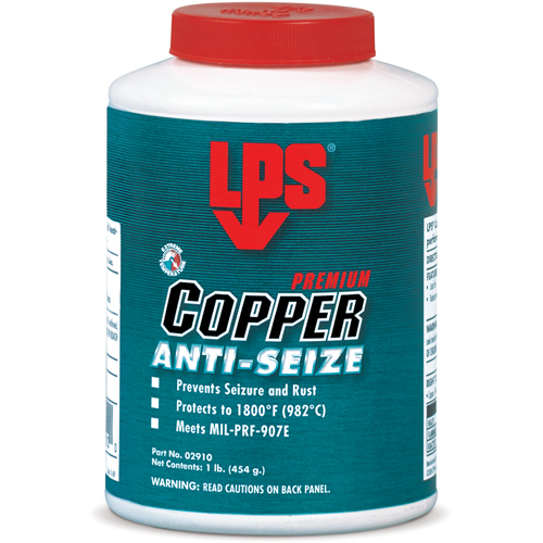 Copper Anti-Seize, 1/2 lbs., Bottle, 1800°F (982°C) Max Temp. Sidevic Inc.