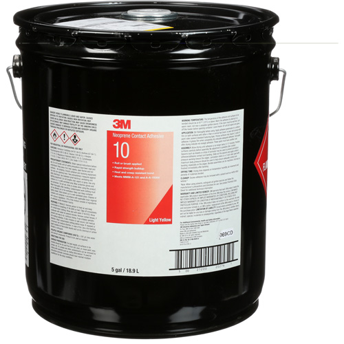Ten Bond Contact Cement, Pail, 5 gal., Yellow Sidevic Inc.