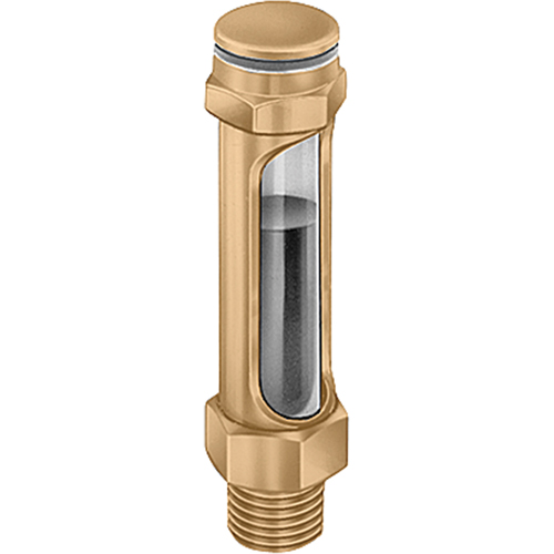 Indicateurs de niveau &agrave; liquide en laiton - Droits, Filet&eacute;, 14-1/4" lo, 225°F (107,22° C) Sidevic Inc.