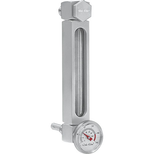 Indicateur de niveau &agrave; liquide en Aluminium, Filet&eacute;, 10" lo, 205°F (96,11° C) Sidevic Inc.