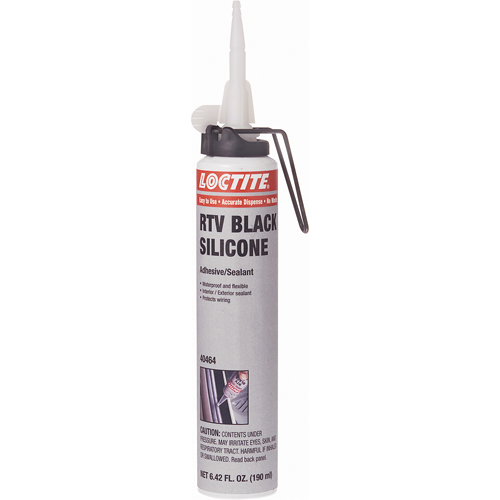 Scellant adh&eacute;sif &agrave; la silicone Superflex RTV, Cartouche, Noir Sidevic Inc.