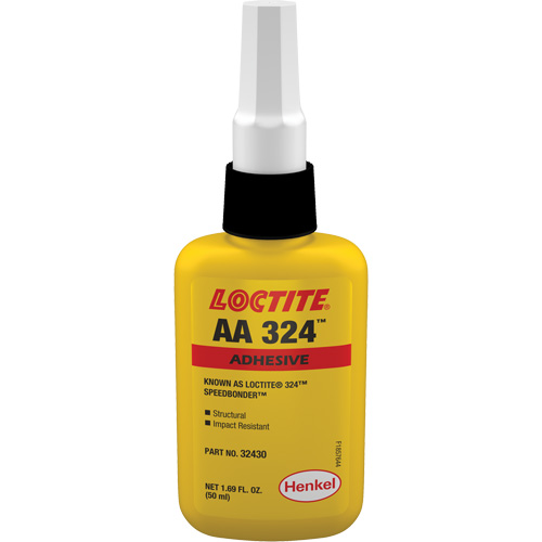 324 Speedbonder Structural Acrylic Adhesive, Two-Part, 50 ml, Bottle, Yellow Sidevic Inc.