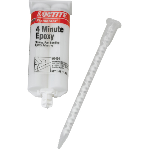 Fixmaster&reg; 4 Minute Adhesive, 50 ml, Dual Cartridge, Two-Part, Amber Sidevic Inc.