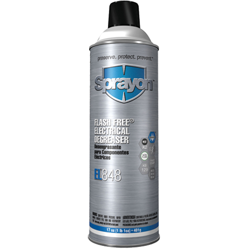 EL848 Flash Free&reg; Electrical Degreaser, Aerosol Can Sidevic Inc.