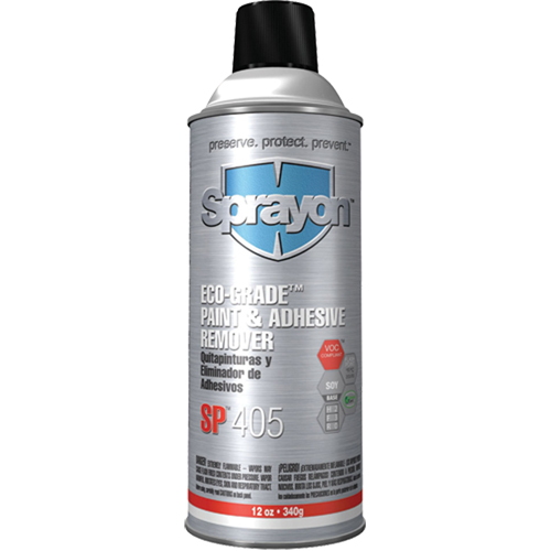 SP405 Eco-Grade Paint & Adhesive Remover, 12 oz, Aerosol Can Sidevic Inc.