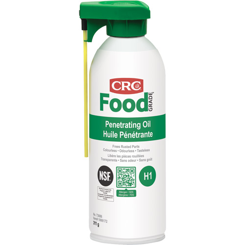 Huile p&eacute;n&eacute;trante pour usine alimentaire, Canette a&eacute;rosol, 312 g Sidevic Inc.