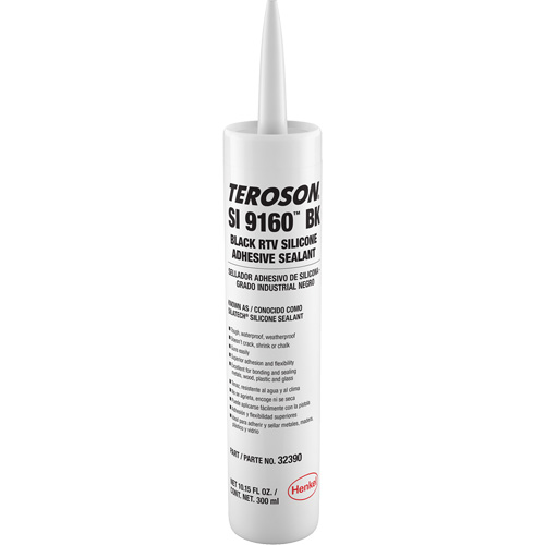 Teroson&reg; SI 9160 Silicone Sealant, Cartridge, Black Sidevic Inc.