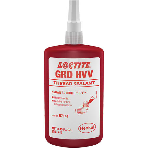 571 Thread Sealant, Bottle, 250 ml, -54° C - 149° C/-65° F - 300° F Sidevic Inc.