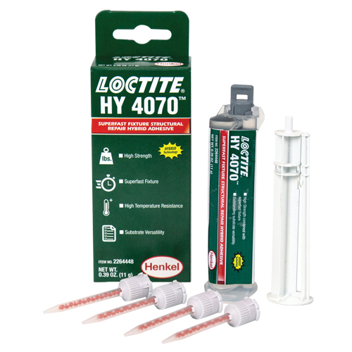 HY 4070 Structural Repair Hybrid Adhesive, Two-Part, Dual Cartridge, 11 g, Off-White Sidevic Inc.