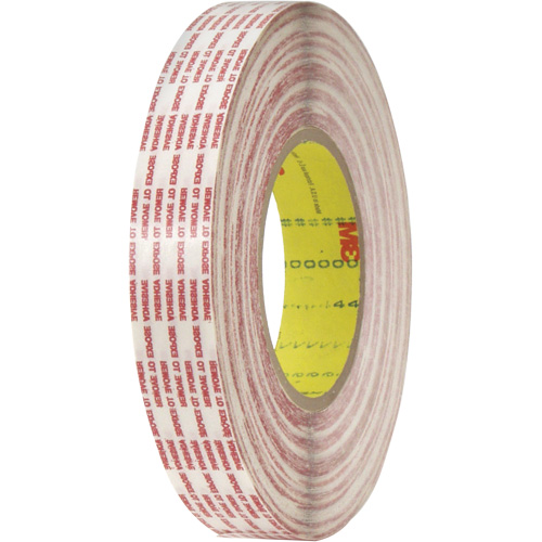 Double-Coated Tape, Polypropylene, 13 mm (1/2") W x 110 m (360') L, 6 mils Thick Sidevic Inc.