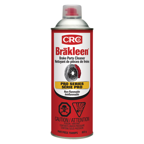 Produit de nettoyage ininflammable pour les freins de s&eacute;rie professionnelle Brakleen, Canette a&eacute;rosol Sidevic Inc.