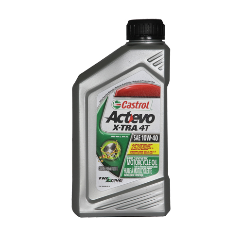 Huile pour moteur de moto 10W40 4T ACTEVO, 946 ml, Bouteille Sidevic Inc.
