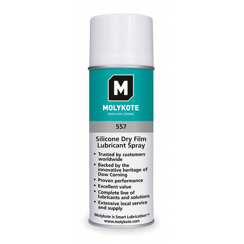 Molykote 557 Silicone Dry Film Lubricant, Aerosol Can Sidevic Inc.