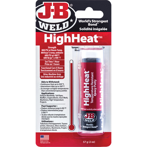 HighHeat Epoxy, 2 oz., Stick, Grey Sidevic Inc.