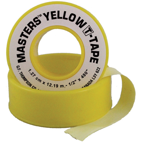 Ruban T, 260" lo x 1/2" la, Jaune Sidevic Inc.