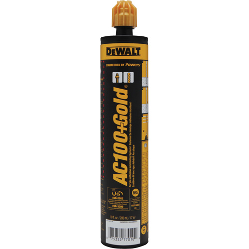 AC100+ Gold&reg; Adhesive Anchoring System Sidevic Inc.