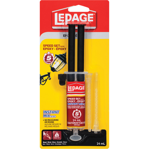 &eacute;poxy &agrave; s&eacute;chage rapide, 14 ml, &eacute;poxyde, Deux composants, Blanc cass&eacute; Sidevic Inc.