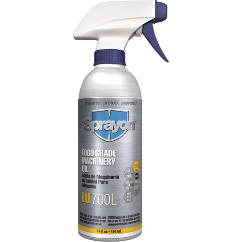 Food Grade Machinery Oil, 14 oz., Trigger Bottle Sidevic Inc.