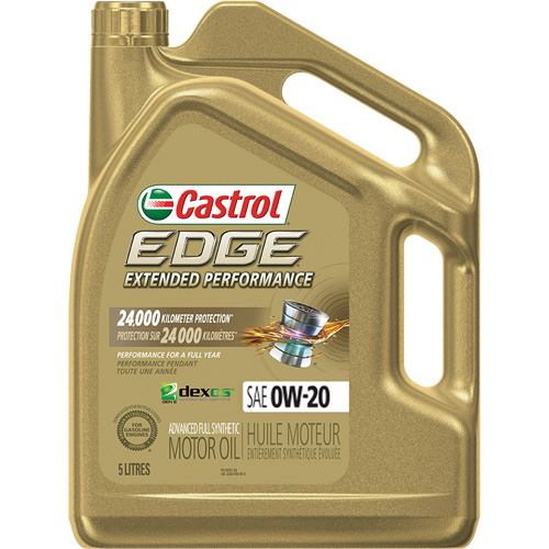 Huile pour moteur performance prolong&eacute;e 0W-20 Edge, 5 L, Cruche Sidevic Inc.