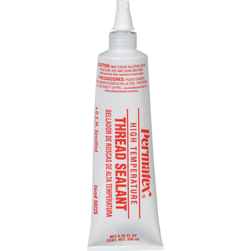 Scellant pour filetage haute temp&eacute;rature, Tube, 250 ml, -54° C - 204° C/-65° F - 400° F Sidevic Inc.
