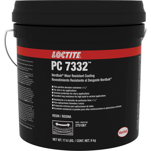 7332 Nordbak&reg; Wear Prevention Coating, Grey, 10 kg, Pail Sidevic Inc.