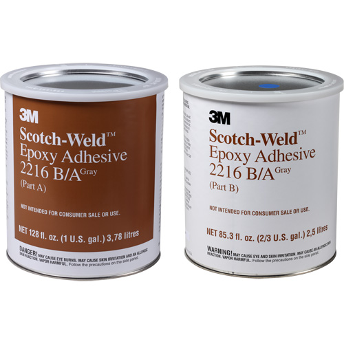 Adh&eacute;sif Scotch-Weld, 1 gal., Seau, Deux composants, Gris Sidevic Inc.