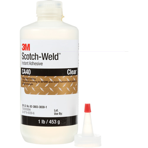 Scotch-Weld Instant Adhesive CA5, Clear, Bottle, 1 lbs. Sidevic Inc.