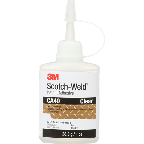 Instant Adhesive, 1 oz., Bottle, Yellow Sidevic Inc.