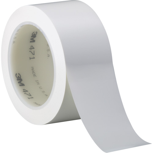 Ruban en vinyle 471, 38 mm (1-1/2") la x 32,9 m (108') lo, 5,2 mils, Blanc Sidevic Inc.