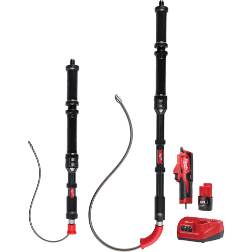 M12 Trapsnake 2-Tool Combo Urinal Auger Kit, Powered, Bulb, 4'/6' Cable Length, 1/2"/3/8" Cable Diameter Sidevic Inc.