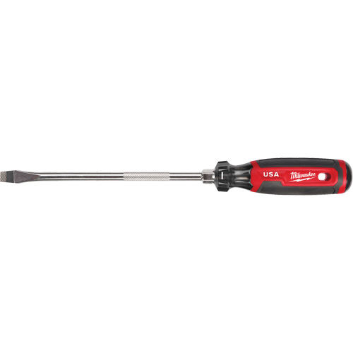 Tournevis &agrave; fente, Tige de 3/8", Ronde, 330 mm lo, Prise en Coussin&eacute;e Sidevic Inc.