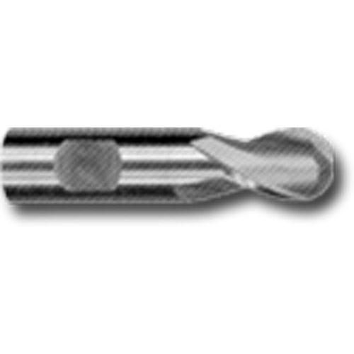Weldon Shank Ball End Slot Drill Bit, 25/32" Dia., 3-15/32" L, 25/32" Shank, High Speed Cobalt Sidevic Inc.
