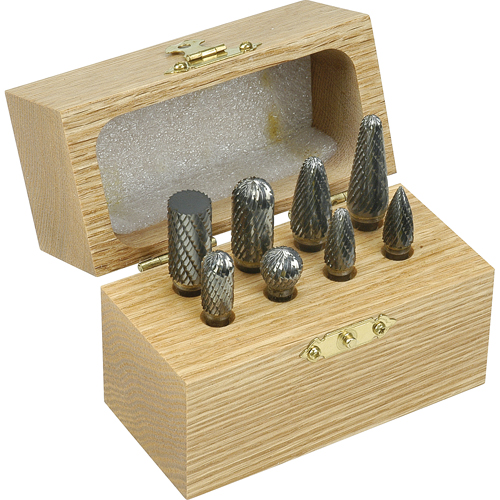 Double Cut Carbide Burr Set, 8 Pieces Sidevic Inc.
