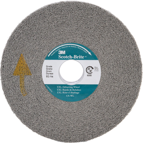 Scotch-Brite EXL Deburring Wheel, 6" x 1", 1" Arbor Sidevic Inc.