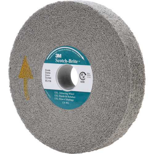 Scotch-Brite EXL Deburring Wheel, 6" x 1", 1" Arbor Sidevic Inc.