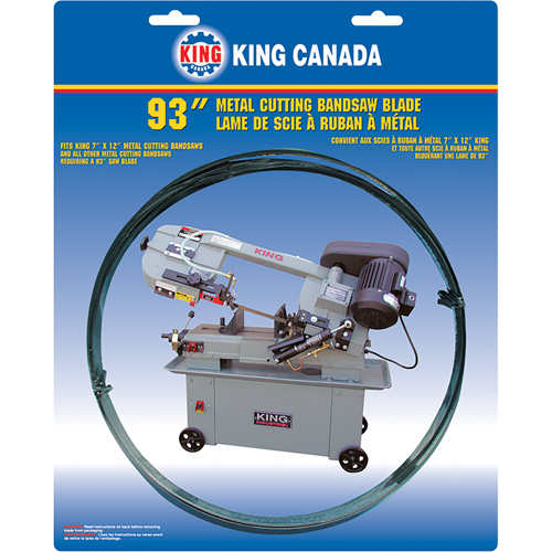 Lame de scie &agrave; ruban pour usage g&eacute;n&eacute;ral, Bim&eacute;tal, 93" lo x 3/4" la x &eacute;paisseur 0,032", 10-14 dents par pouce Sidevic Inc.