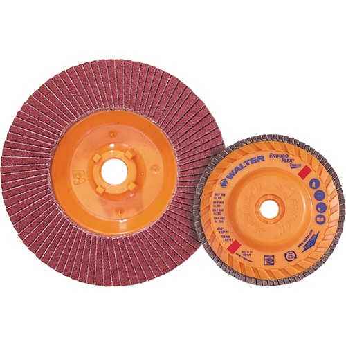 Enduro-Flex Stainless Flap Disc, 4-1/2" x 5/8"-11, Type 27, 40 Grit, Zirconia Alumina Sidevic Inc.