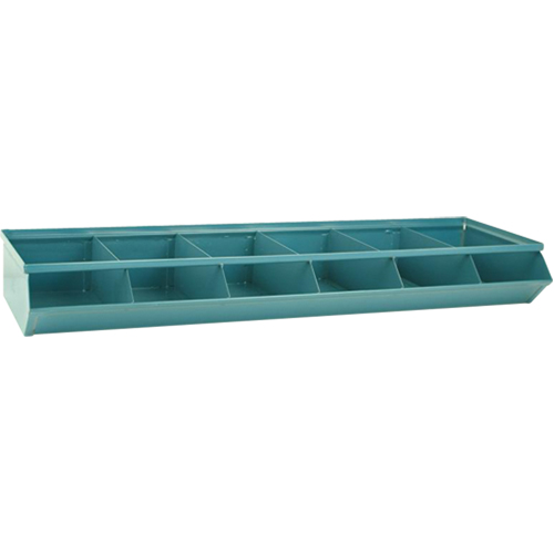 Bacs sectionnels superposables, Cap. 100 lb, 37" la x 12" p x 4-1/2" h, Bleu Sidevic Inc.