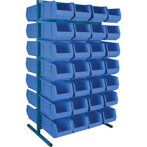Double-Sided Stationary Bin Rack, 36" W x 24" D x 61" H, 56 Bins Sidevic Inc.