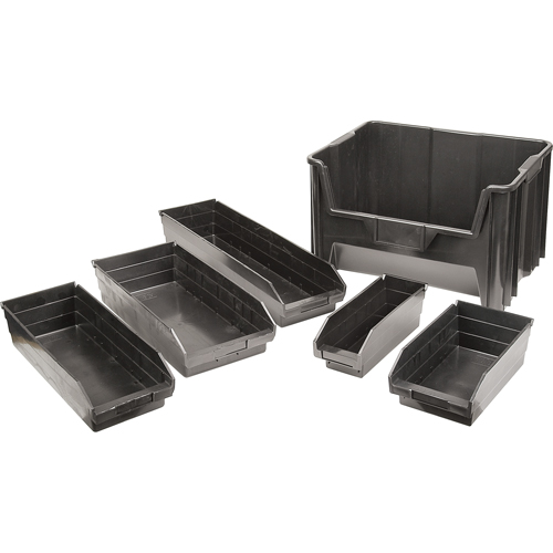Recycled Shelf Bins, 4-1/8" W x 11-5/8" D x 4" H, 30 lbs. Capacity Sidevic Inc.
