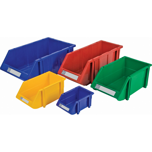 Stack & Hang Bin, 7-7/8" W x 7" H x 17-11/16" D, Red Sidevic Inc.