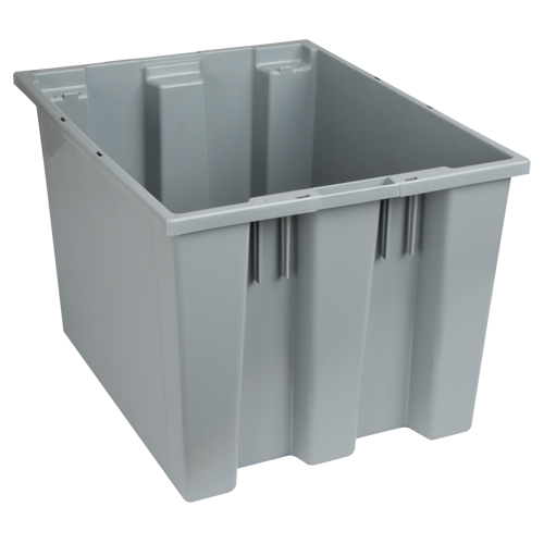 Contenants Stack & Nest, 13" x 19,5" x 15,5", Gris Sidevic Inc.
