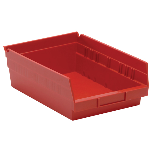 Bacs de rangement pour tablettes, 8-3/8" la x 4" H x 11-5/8" p, Rouge, Capacit&eacute; 30 lb Sidevic Inc.