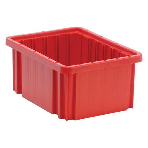 Contenants Divider Box, Plastique, 10,9" la x 8,3" p x 5" h, Rouge Sidevic Inc.