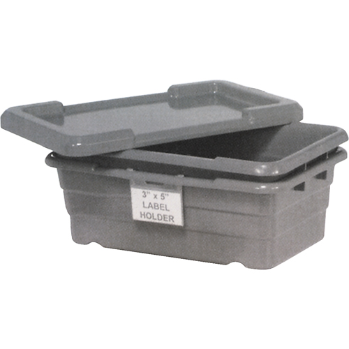 Cross Stack Bins, 16" W x 25.125" D x 8.5" H, Grey Sidevic Inc.