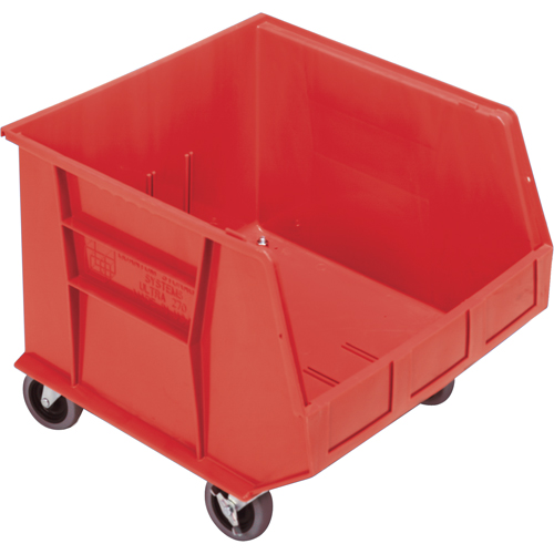 Bac mobile, 14" ha x 16-1/2" la x 18" p, Capacit&eacute; de 75 lb, Rouge Sidevic Inc.